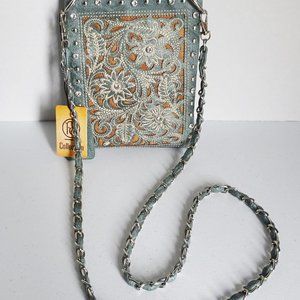 P&G Collection Cut-Out Floral Design Shoulder Bag